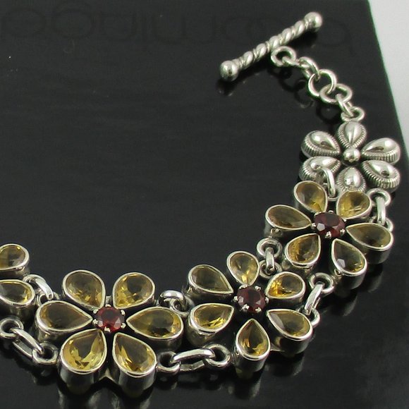 Citrine & Garnet Artisan Crafted 8.70ct Bracelet - Picture 6 of 7